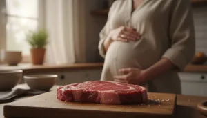 découvrez les risques liés à la consommation de viande saignante pendant la grossesse et comment éviter la toxoplasmose pour protéger votre bébé.